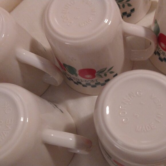 SET OF (6) CORNING (CORELLE) - FARM FRESH - COFFEE CUPS MUGS - Picture 6 of 7